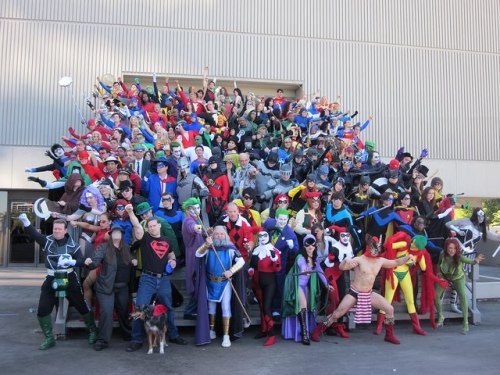 Fans in costumes at San Diego Comic-Con 2011