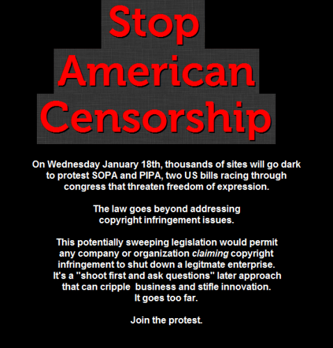 Stop Internet censorship
