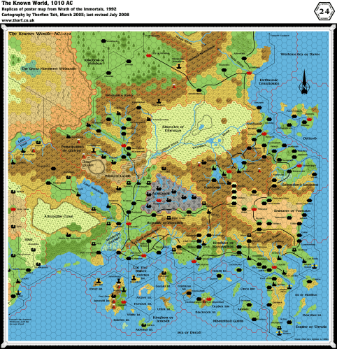 The Known World of early D&D