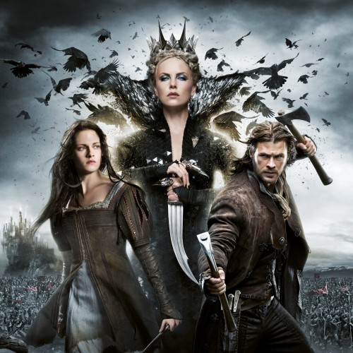 Snow White, wicked queen, and the huntsman